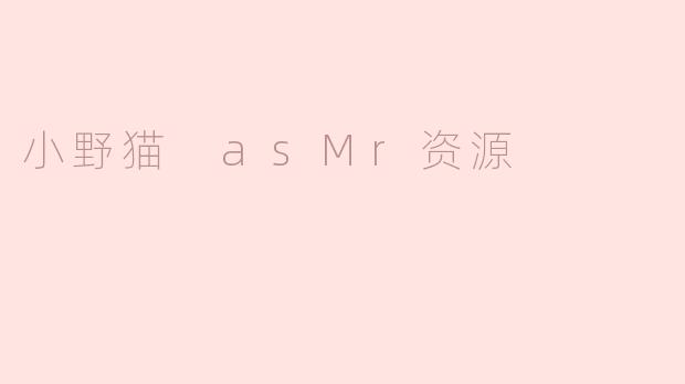 小野猫 asMr资源